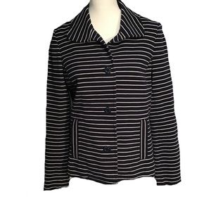 Talbots Striped Nautical Blazer size M